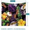 thumbnail image 3 of ZHH Gothic Skull Tapestries Kissing Lovers Skeletons Wall Hanging Home Decor Fashion Wall Art for Living Room, Bedroom, Dorm, 59”x 51”, 3 of 10