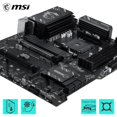 thumbnail image 4 of MSI B550 Gaming WIFI6E ATX motherboard for AMD Ryzen 5000, 5000 G, 4000 G, 3000, AM4 socket, DDR4 up to 4800+ MHz, PCIe 4.0 x16, M.2 Gen4, 1 Gbps LAN., 4 of 5
