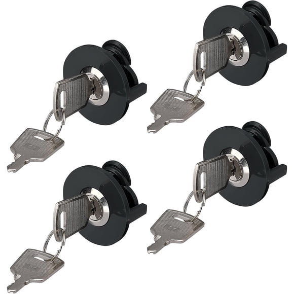 4 Pcs Verrous de Prise Électrique, avec Verrou de Prise Interrupteur, Prévenir le Vol d'Électricité, Économiser les Factures d'Électricité, Éviter les Erreurs de Fonctionnement (Noir)