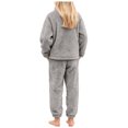 thumbnail image 7 of Hessimy Toddler Boys Girls Spring Summer 2Pcs Long Sleeve Pullover Sweatshirt Tops Soft Sweatpants Sweatsuit 3M-12T(Grey,12-18 Months), 7 of 7