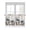 Khaki, variant on Half Window Curtains 24 Inches Long, Spring Floral Window Treatment Curtain Drapes, Teal Tulip Farmhouse Retro Botanical Herb Short Curtains Tiers for Kitchen Over Sink, 27.5"x24", 2 Panels