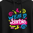 thumbnail image 3 of Barbie The Movie - Weird Barbie - Juniors Cropped Pullover Hoodie, 3 of 5