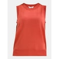 thumbnail image 5 of Time and Tru Women's Fine Gauge Sweater Tank Top, Lightweight, Sizes XS-XXXL, 5 of 5