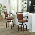 thumbnail image 5 of Hillsdale Bridgetown 44.5" Metal Contemporary Counter Stool in Aged Bronze/Brown, 5 of 5