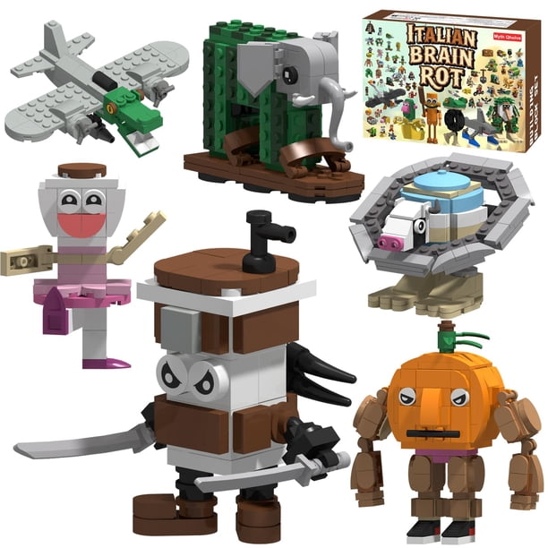 Bloques de construcción Myth Qholve 6 en 1 con personajes de dibujos animados