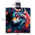 thumbnail image 2 of Wolf Canvas Picnic Blanket Outdoor Waterproof Sand Proof Mat for Camping Hiking Beach Travel - Large Size Family Friendly Design, 2 of 6
