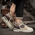 thumbnail image 5 of Men'S High-Top Boots with Good Grip, Lace-Up Design, Stylish And Easy for Commuting in Larger Sizes, 5 of 9