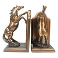 thumbnail image 2 of Two Fine Horses Standing On Hind Legs Bookends Bronze Electroplated Figurine, 2 of 6