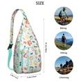 thumbnail image 2 of Aesthetic Cheetah Sling Backpack - Fashion Forward Spot Pattern, Layered Storage Shoulder Bag, 2 of 4