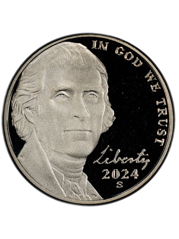 Collectible 2024-S Jefferson Nickel 5c - Choice Cameo Proof - San Francisco Mint U.S. Coin
