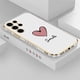 thumbnail image 3 of Luxury Plating Silicone Case For Samsung Galaxy S23 Ultra S22 S21 Plus S20 fe S10 NOTE 20 10 8 9 Love Heart Shockproof Cover, 3 of 5