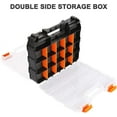 thumbnail image 5 of Double Sided Tool Organizer, Customizable Removable Plastic Dividers, Hardware Box Storage, Great for Screws, Nuts, Small Parts, 34 Compartments, 5 of 5