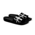 thumbnail image 2 of Victoria's Secret Pink Script Logo Single Strap Slides Sandal Beach Shoes Black Size Large (9/10) NWT, 2 of 3