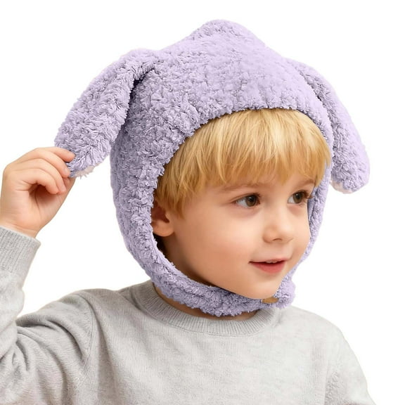 Gaexia Beanies 0-6 Months,Winter Baby Earflap Hat Soft Knitted Cozy Warm Toddler Cap For Boys and Girls