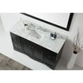 thumbnail image 5 of Talisa 60" Single Bath Vanity in Espresso with White Marble Top and Square Sink with Matching Mirror, 5 of 5