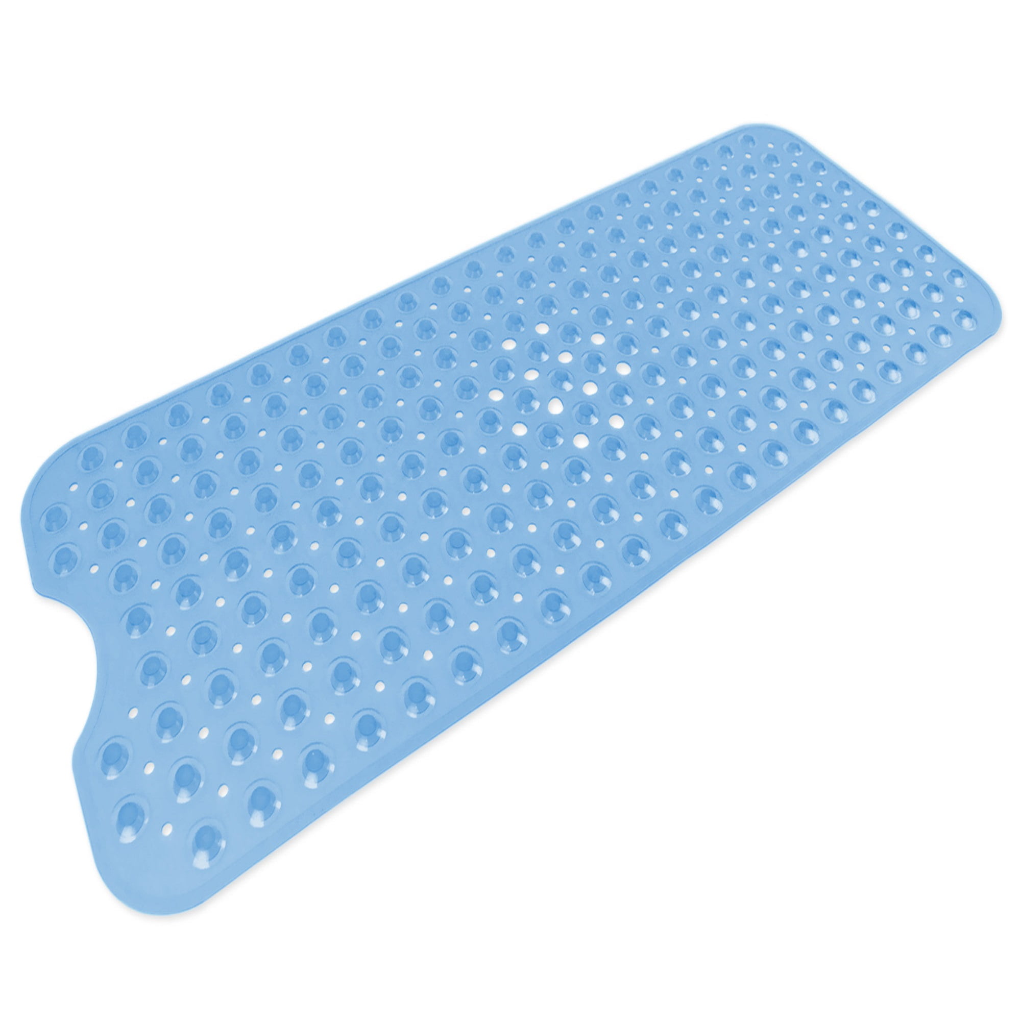 15.75" x 39" Cobalt Blue Large Vinyl Bath Mat