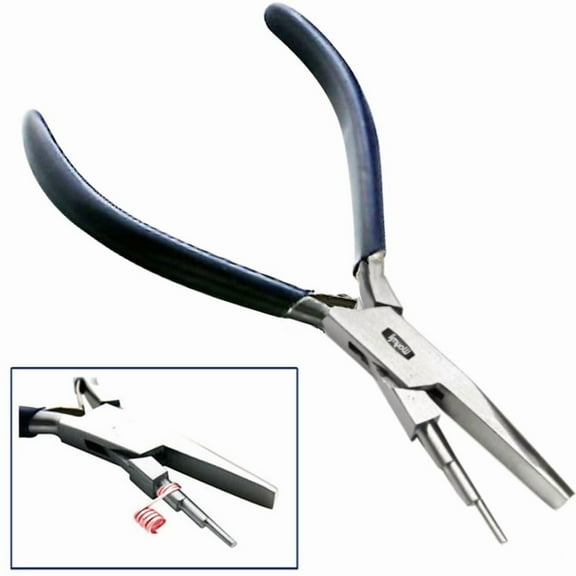 Wire Looping Pliers Jewelry Making Tools 3 Step Round & Flat Jaw wire work