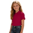 thumbnail image 4 of Odeerbi Camisas de Manga Corta de Niños de 3 Paquetes Colores Sólidos Transpirables de Algodón Uniforme de La Escuela Tops Para 3-17 Años Adolescente, 4 of 9
