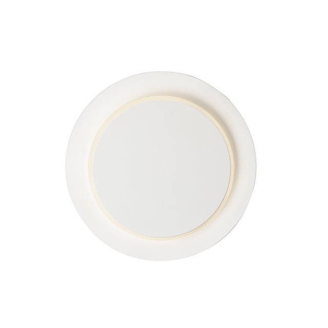 ET2 E20090-MW Revolver ADA Conforme Acrylique Halo Rond LED Encastré / Applique Murale, 1 Lumière 10 Watts, 3 "H x 10" W, Blanc Mat