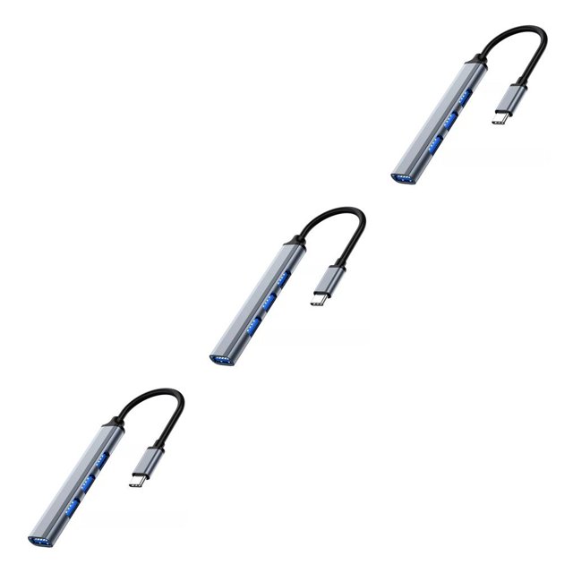 Hub USB sweethay USB3.0 Adaptador Divisor Portátil 4 en 1 Estación de Acoplamiento Gris