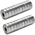 thumbnail image 1 of 608ZZ Roulement à Billes Rainuré 8 x 22 x 7 mm, 20 Pcs Double Métal Blindé, Adapté pour Roulements de Planche à Roulettes, Roue de Remplacement 3D, Longboard, Patins à Roulettes, Patins en Ligne, Trottinettes Etc. (Lot de 20), 1 of 5