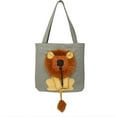 thumbnail image 2 of Pet Canvas Shoulder Bag,Cute Lion-Shaped Shoulder Bag Portable Pet Soft-Sided Carrying Chest Bag for Small Dogs and Cats Pet Supplies, 2 of 8