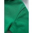 thumbnail image 3 of HILEELANG 4-12 Toddler/Little/Big Boys Girls Green Solid Color Hoodie Pullover 4-5, 3 of 6