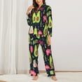 thumbnail image 3 of Wukai Avocado Love Print Women's Pajama Set - Soft Long Sleeve Sleepwear for Comfort and Style-Medium, 3 of 9