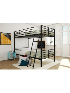 Mainstays Twin over Twin Convertible Bunk Bed, Multiple Colors