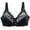 Black, variant on skpabo Lace Push Up Bra Women's Corset Bra Backless Bra Sexy Plus Size Seamless Gathering Bra Comfortable Breathable Bottom Lingerie Full Coverage Non-Foam Floral Lace Plus Size Underwired Bra