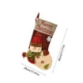thumbnail image 3 of Knit Christmas Stockings Large Plain Classic Yarn Xmas Stockings Gifts For Family Holiday Decorations Fireplace Hanging Stockings Xmas Season Party Decor, 3 of 6