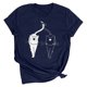 thumbnail image 1 of Tops de verano Regalos para hombre y mujer Camiseta de verano con estampado de letras Blusa de manga corta Pompotops hfajkhk134702, 1 of 7