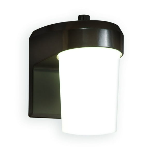Halo Bronze Dusk to Dawn LED Jelly Jar Light w/Photocell