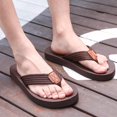 thumbnail image 6 of Needbo Men's Flip Flop EVA Shockproof Beach Thong Sandal Brown Size 15, 6 of 7