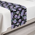 thumbnail image 2 of Paint Bed Runner, Hand Drawn Circular Paintbrush Blobs with Polka Dots, Decorative Accent Bedding Scarf for Hotels Homes and Guestrooms, Twin, Lavender Multicolor, by Ambesonne, 2 of 2
