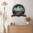 thumbnail image 4 of Bookaholic Night Court Stained Glass Suncatcher,Fantasy Book Reader Gift,Acrylic Window Hanging,Bookshelf Decor,Book Lover Gift,Bookish Gift, 4 of 5
