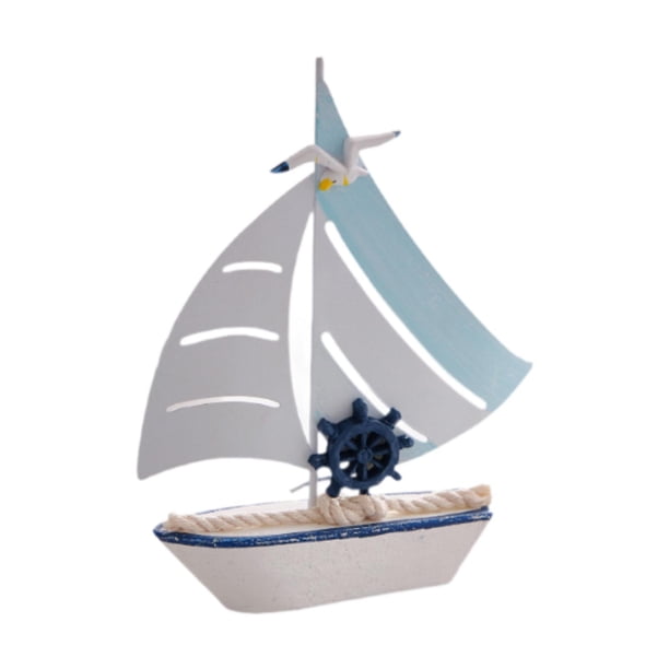 Modelo de adorno en miniatura decoración de botes de vela, decoración de mesa, decoración de mesa Timón