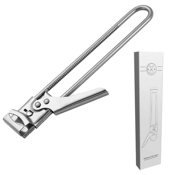 Adjustable Jar Opener, Stainless Steel Opener, Ergonomic Designed Comfort Grips, with Good Grip to Easy and Twist, perfect Kitchen Manual Tools