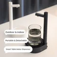 thumbnail image 3 of Mini Distributeur d'Eau Distributeur d'Eau de Table Intelligent Pompe Automatique pour Bouteille d'Eau avec Base Eau en Baril Électrique Type-C1800mAh Blanc, 3 of 6
