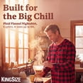thumbnail image 6 of KingSize Men's Big & Tall Plaid Flannel Nightshirt, 6 of 6