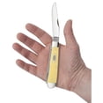 thumbnail image 4 of Case XX WR Pocket Knife Yellow Synthetic Trapper High Carbon Steel Blades Item #161 - (3254 CS) - Length Closed: 4 1/8 Inches, 4 of 5