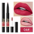Mustacti Double Head Automatic Lip Gloss Lip Liner Waterproofs Matt