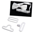 thumbnail image 2 of 50 Pcs Adjustable Tie Clip Closures Bow Tie Cravat Clips Fasteners Metal Bow Tie Hardware for Necktie Strap Luggage, 2 of 8