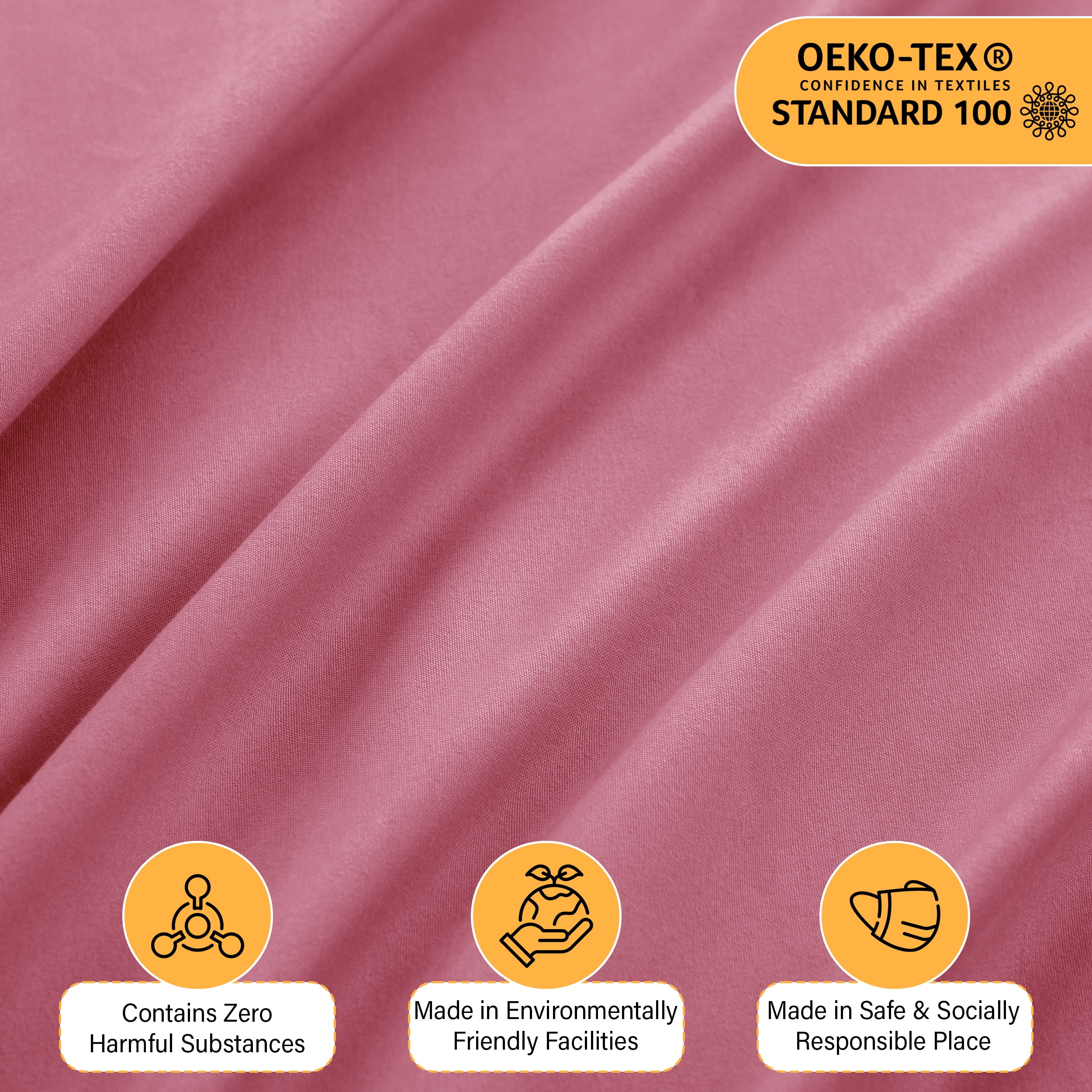Lux Decor Full Size Sheet Set, 4-Piece Plain Soft Microfiber – Deep Pocket Full Bed Sheets, Includes 1 Fitted Sheet, 1 Flat Sheet, 2 Pillowcases, Burgundy