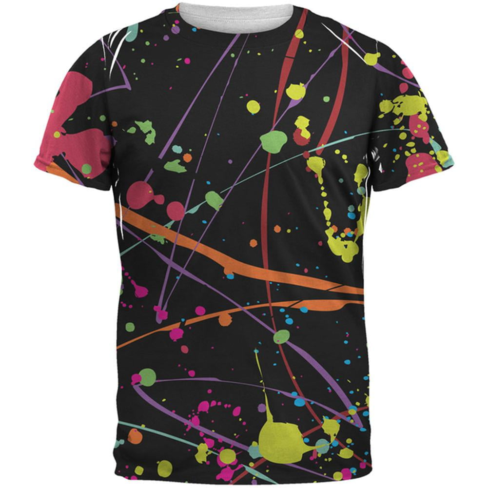 Splatter Paint Black All Over Adult TShirt Walmart Canada