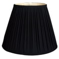 thumbnail image 1 of Royal Designs 14" Deep Empire Gather Pleat Lamp Shade Black, 1 of 2