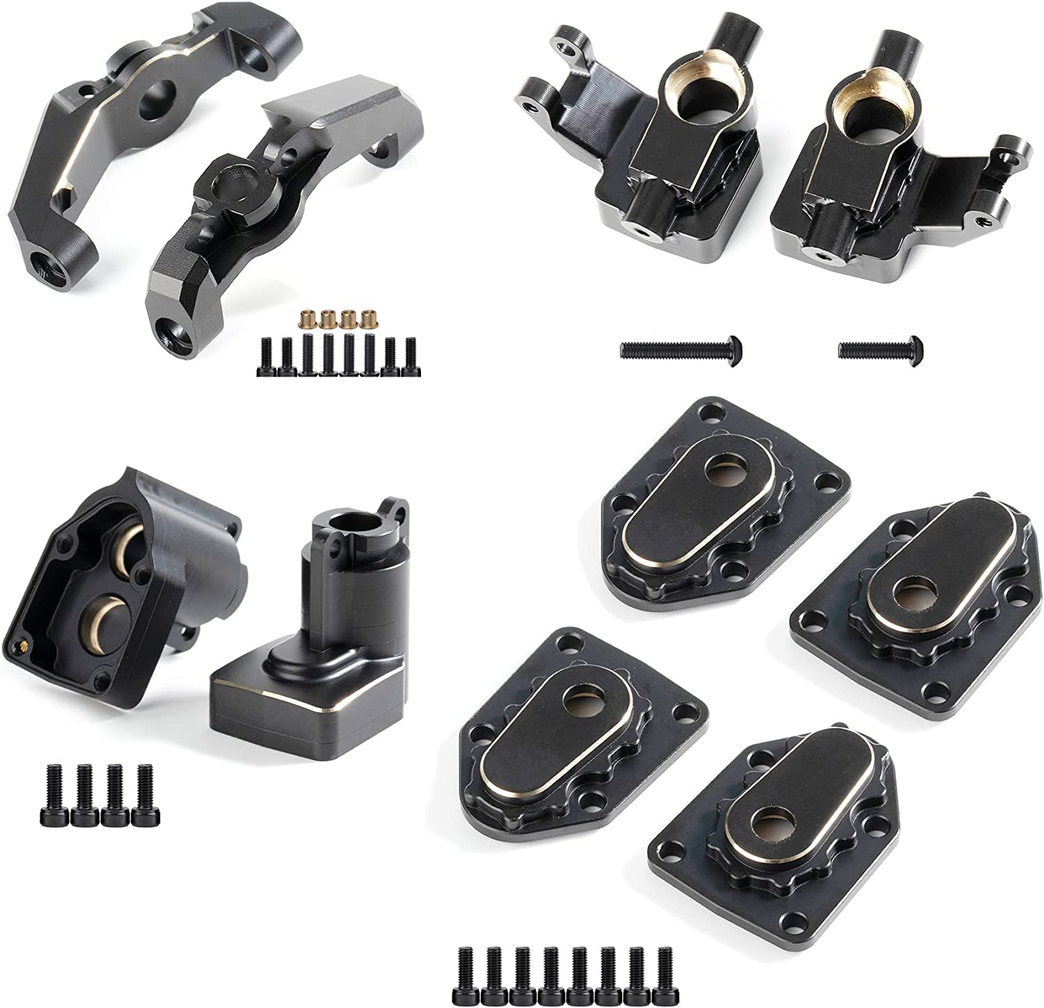 UTB18 Brass Counter Weight Axle Housing Black Coating for Axial RC