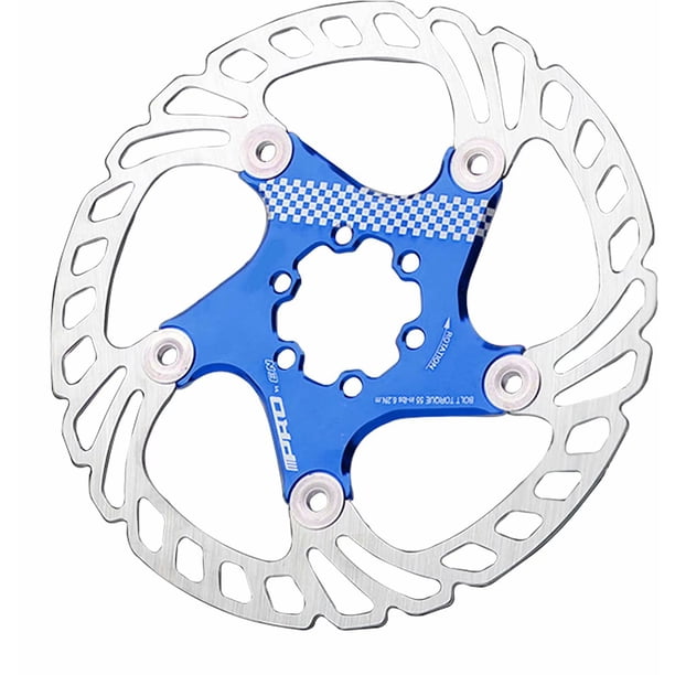 Disco de freno de bicicleta Disco de freno de bicicleta azul Disco de freno de bicicleta de 180 mm Adecuado para bicicleta de montaña de velocidad variable Accesorios para bicicletas Azul 180 mm