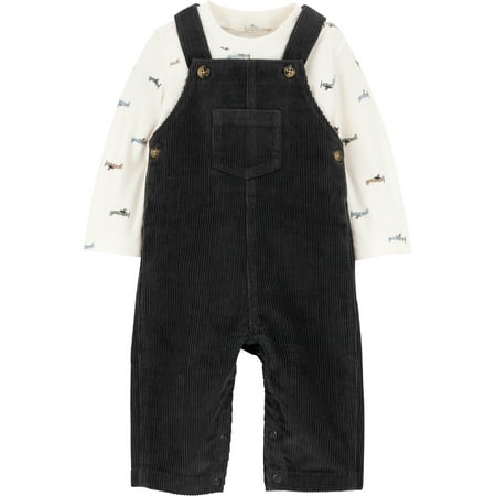 Carter's Child of Mine Baby and Toddler Boy Overalls Set, 2-Piece, Sizes 0/3-24 Months