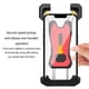 thumbnail image 5 of Soporte para teléfono de bicicleta con espejo retrovisor, giratorio de 360°, amortiguador, teléfonos de 4-6,5", clip de manillar para bicicletas, motocicletas, scooters, 18-46 mm de diámetro, negro,, 5 of 5